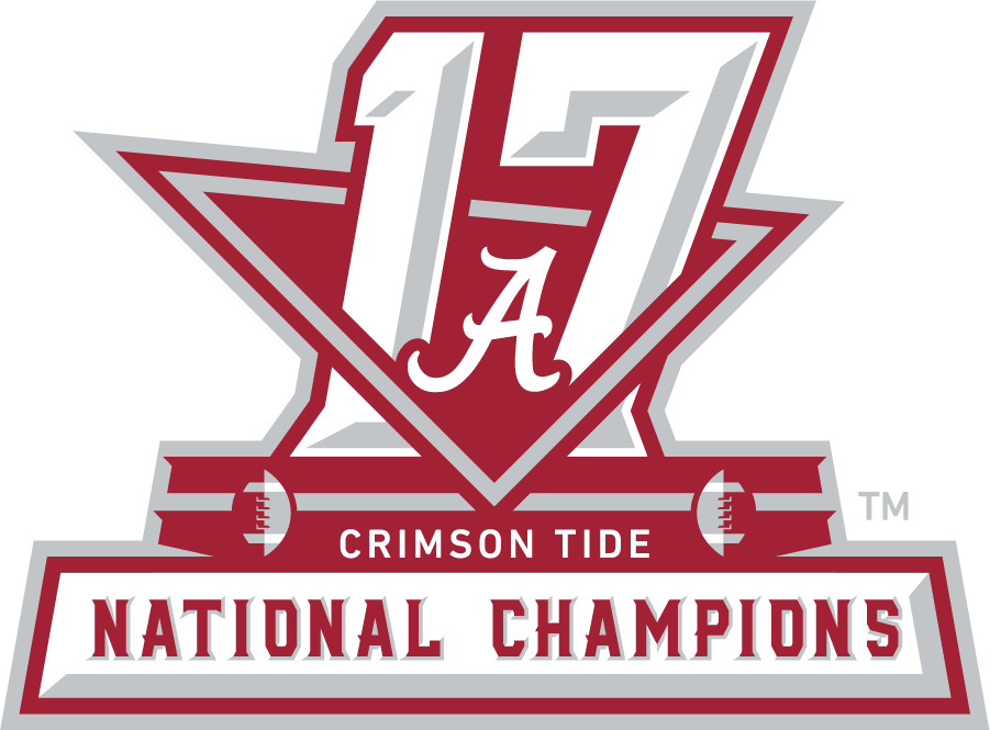Alabama Crimson Tide 2017 Champion Logo iron on transfers for clothing
